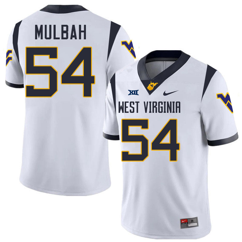 Fatorma Mulbah WVU Jersey,West Virginia Mountaineers #54 Fatorma Mulbah Jersey Youth College-White